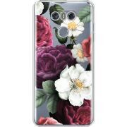 Прозрачный чехол Uprint LG G6 Floral Dark Dreams