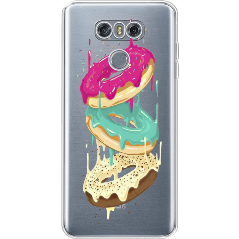 Прозрачный чехол Uprint LG G6 Donuts