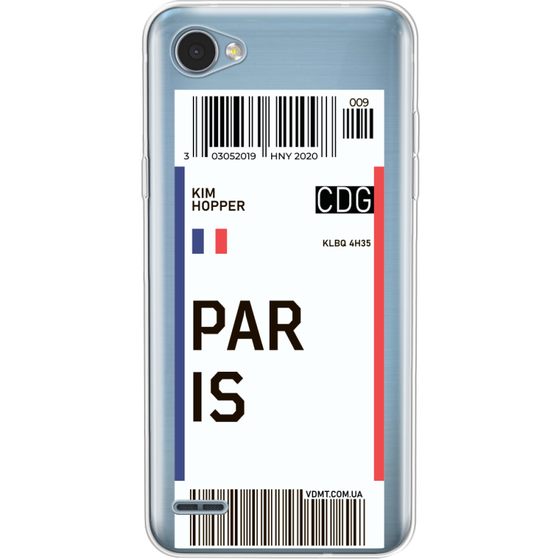 Прозрачный чехол Uprint LG Q6 A / Plus LGM700 Ticket Paris