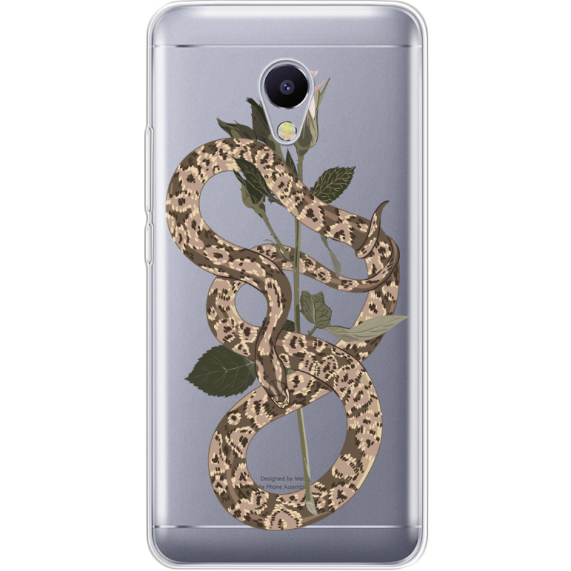 Прозрачный чехол Uprint Meizu M5s Glamor Snake
