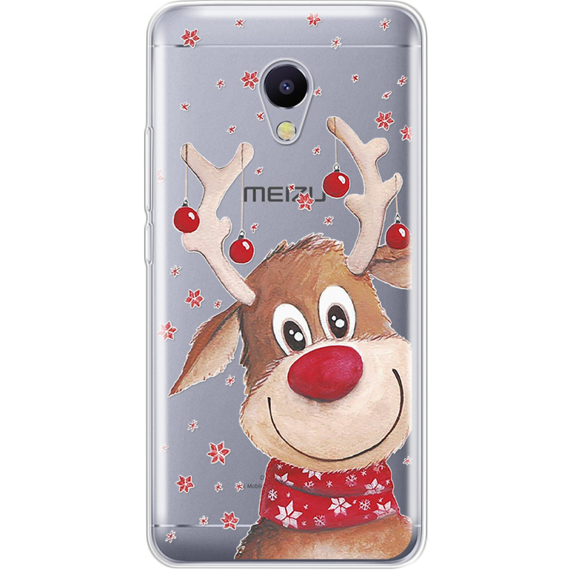 Прозрачный чехол Uprint Meizu M5s Winter Deer