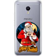 Прозрачный чехол Uprint Meizu M5s Cool Santa