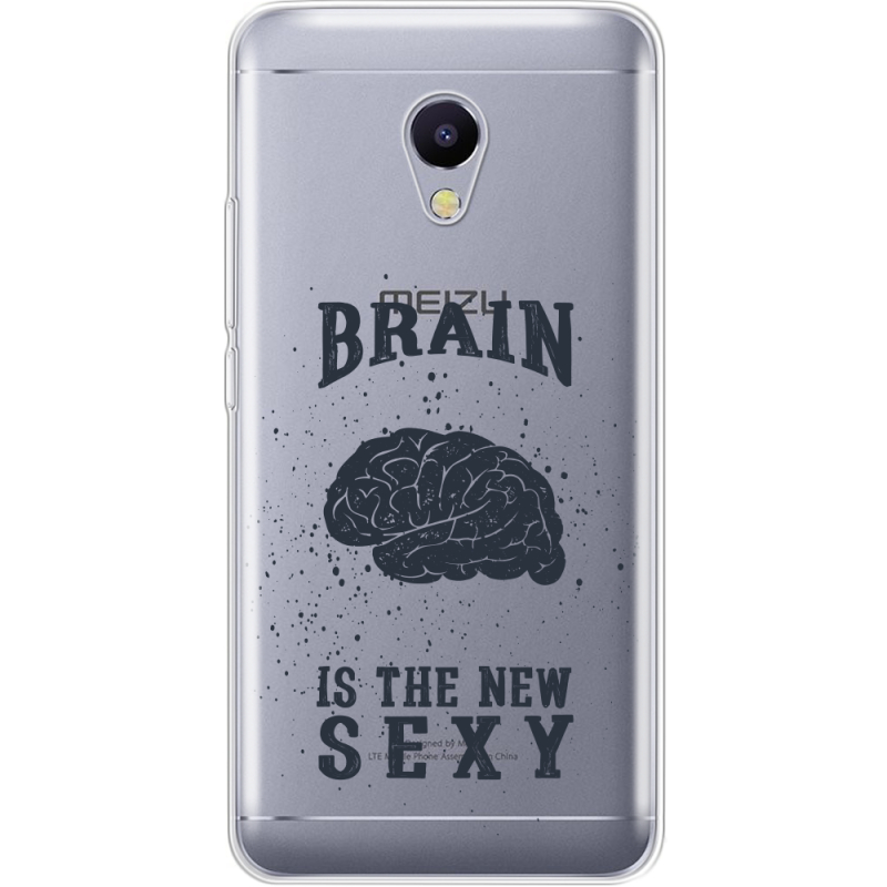 Прозрачный чехол Uprint Meizu M5s Sexy Brain