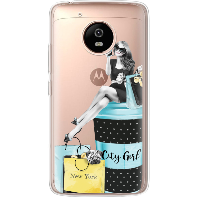 Прозрачный чехол Uprint Motorola Moto G5 XT1676 City Girl