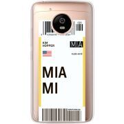 Прозрачный чехол Uprint Motorola Moto G5 XT1676 Ticket Miami