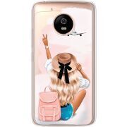 Прозрачный чехол Uprint Motorola Moto G5 XT1676 Travel Girl