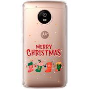 Прозрачный чехол Uprint Motorola Moto G5 XT1676 Merry Christmas
