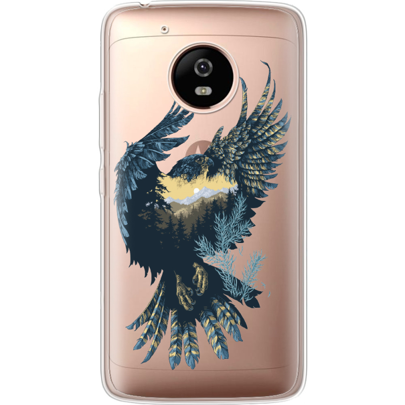 Прозрачный чехол Uprint Motorola Moto G5 XT1676 Eagle