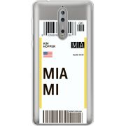 Прозрачный чехол Uprint Nokia 8 Ticket Miami