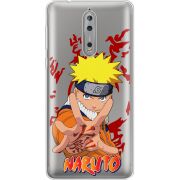 Прозрачный чехол Uprint Nokia 8 Naruto