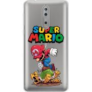 Прозрачный чехол Uprint Nokia 8 Super Mario