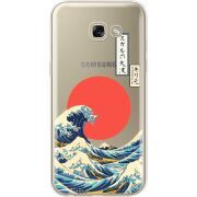 Прозрачный чехол Uprint Samsung A520 Galaxy A5 2017 Большая волна в Канагаве