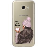 Прозрачный чехол Uprint Samsung A520 Galaxy A5 2017 love is in the air