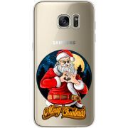 Прозрачный чехол Uprint Samsung G935 Galaxy S7 Edge Cool Santa
