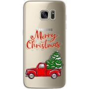 Прозрачный чехол Uprint Samsung G935 Galaxy S7 Edge Holiday Car