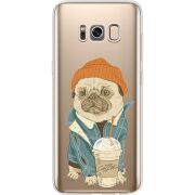 Прозрачный чехол Uprint Samsung G950 Galaxy S8 Dog Coffeeman