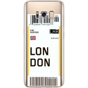 Прозрачный чехол Uprint Samsung G950 Galaxy S8 Ticket London