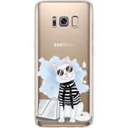 Прозрачный чехол Uprint Samsung G950 Galaxy S8 Cat Style