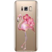 Прозрачный чехол Uprint Samsung G950 Galaxy S8 Floral Flamingo