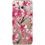 Прозрачный чехол Uprint Samsung G950 Galaxy S8 Pink Magnolia