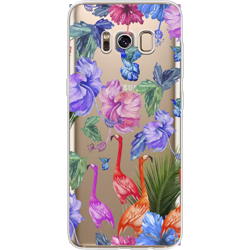 Прозрачный чехол Uprint Samsung G950 Galaxy S8 Flamingo