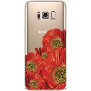 Прозрачный чехол Uprint Samsung G950 Galaxy S8 Red Poppies