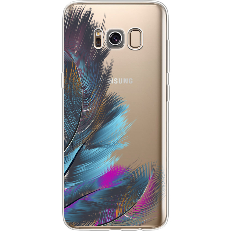 Прозрачный чехол Uprint Samsung G950 Galaxy S8 Feathers
