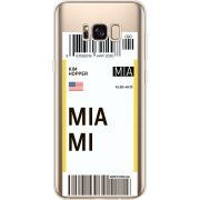 Прозрачный чехол Uprint Samsung G955 Galaxy S8 Plus Ticket Miami