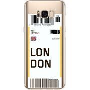 Прозрачный чехол Uprint Samsung G955 Galaxy S8 Plus Ticket London