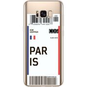 Прозрачный чехол Uprint Samsung G955 Galaxy S8 Plus Ticket Paris