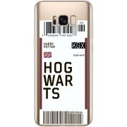 Прозрачный чехол Uprint Samsung G955 Galaxy S8 Plus Ticket Hogwarts