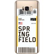 Прозрачный чехол Uprint Samsung G955 Galaxy S8 Plus Ticket Springfield