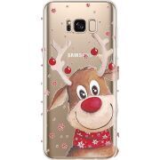 Прозрачный чехол Uprint Samsung G955 Galaxy S8 Plus Winter Deer