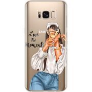 Прозрачный чехол Uprint Samsung G955 Galaxy S8 Plus Live The Moment