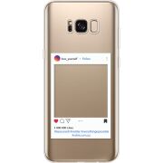 Прозрачный чехол Uprint Samsung G955 Galaxy S8 Plus Insta