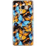 Прозрачный чехол Uprint Samsung G955 Galaxy S8 Plus Butterfly Morpho