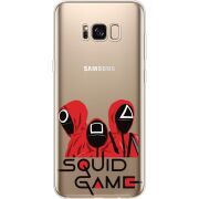 Прозрачный чехол Uprint Samsung G955 Galaxy S8 Plus siquid game люди в красном