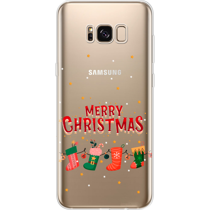 Прозрачный чехол Uprint Samsung G955 Galaxy S8 Plus Merry Christmas