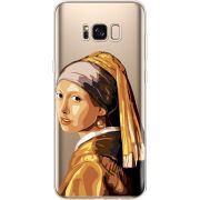 Прозрачный чехол Uprint Samsung G955 Galaxy S8 Plus Девушка с жемчужной серёжкой