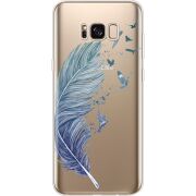 Прозрачный чехол Uprint Samsung G955 Galaxy S8 Plus Feather