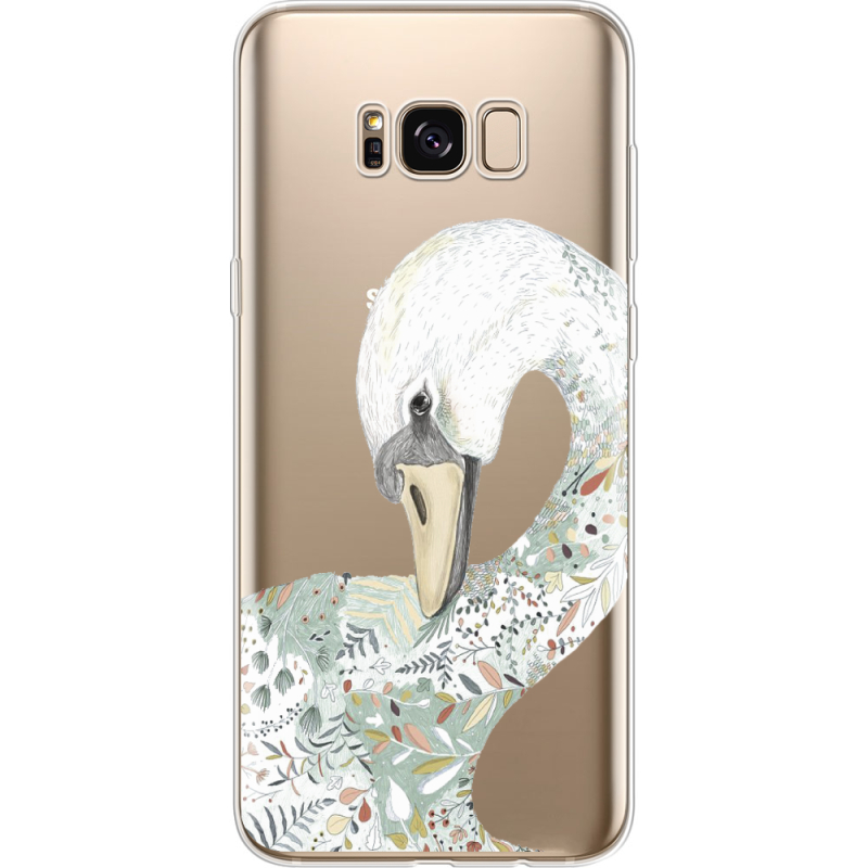 Прозрачный чехол Uprint Samsung G955 Galaxy S8 Plus Swan
