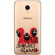 Прозрачный чехол Uprint Meizu M5C siquid game люди в красном