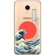 Прозрачный чехол Uprint Meizu M5C Большая волна в Канагаве