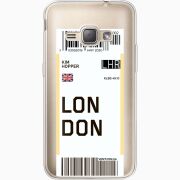 Прозрачный чехол Uprint Samsung J120H Galaxy J1 2016 Ticket London