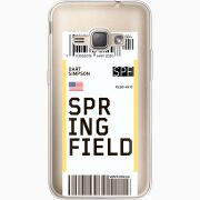 Прозрачный чехол Uprint Samsung J120H Galaxy J1 2016 Ticket Springfield