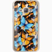 Прозрачный чехол Uprint Samsung J120H Galaxy J1 2016 Butterfly Morpho