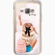 Прозрачный чехол Uprint Samsung J120H Galaxy J1 2016 Travel Girl
