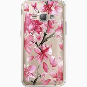 Прозрачный чехол Uprint Samsung J120H Galaxy J1 2016 Pink Magnolia