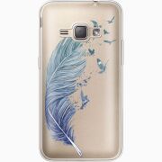 Прозрачный чехол Uprint Samsung J120H Galaxy J1 2016 Feather