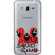 Прозрачный чехол Uprint Samsung J2 Prime G532F siquid game люди в красном